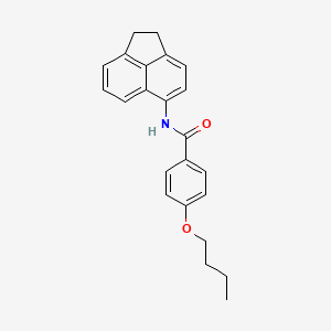 molecular formula C23H23NO2 B6501265 4-butoxy-N-(1,2-dihydroacenaphthylen-5-yl)benzamide CAS No. 330677-11-7