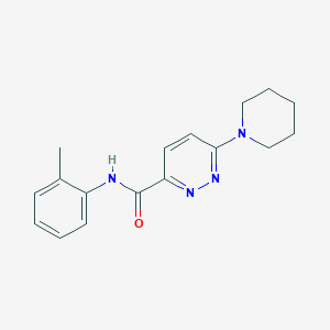molecular formula C17H20N4O B6501297 N-(2-methylphenyl)-6-(piperidin-1-yl)pyridazine-3-carboxamide CAS No. 1396785-04-8