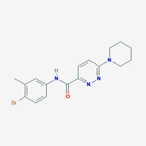 molecular formula C17H19BrN4O B6501299 N-(4-bromo-3-methylphenyl)-6-(piperidin-1-yl)pyridazine-3-carboxamide CAS No. 1396872-96-0