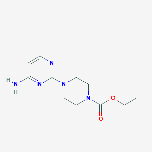molecular formula C12H19N5O2 B6501313 ethyl 4-(4-amino-6-methylpyrimidin-2-yl)piperazine-1-carboxylate CAS No. 1396764-92-3