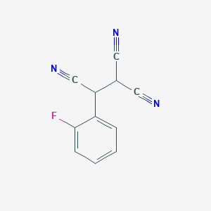 molecular formula C11H6FN3 B6501324 1-(2-fluorophenyl)ethane-1,2,2-tricarbonitrile CAS No. 1037804-74-2