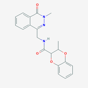 3-methyl-N-[(3-methyl-4-oxo-3,4-dihydrophthalazin-1-yl)methyl]-2,3-dihydro-1,4-benzodioxine-2-carboxamide