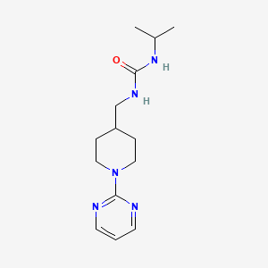 molecular formula C14H23N5O B6501422 3-(propan-2-yl)-1-{[1-(pyrimidin-2-yl)piperidin-4-yl]methyl}urea CAS No. 1235645-32-5