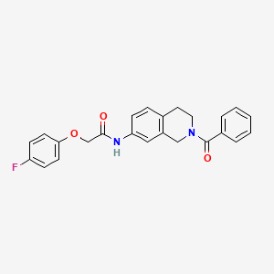 molecular formula C24H21FN2O3 B6501434 N-(2-benzoyl-1,2,3,4-tetrahydroisoquinolin-7-yl)-2-(4-fluorophenoxy)acetamide CAS No. 955746-45-9