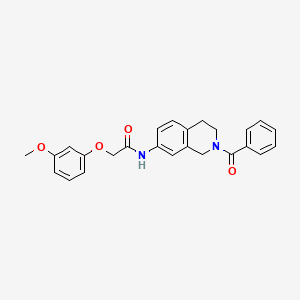 molecular formula C25H24N2O4 B6501440 N-(2-benzoyl-1,2,3,4-tetrahydroisoquinolin-7-yl)-2-(3-methoxyphenoxy)acetamide CAS No. 955672-20-5