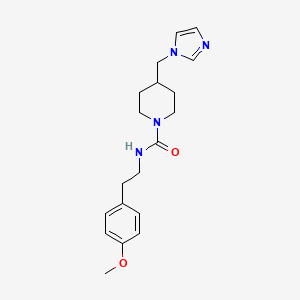 molecular formula C19H26N4O2 B6501589 4-[(1H-imidazol-1-yl)methyl]-N-[2-(4-methoxyphenyl)ethyl]piperidine-1-carboxamide CAS No. 1396803-40-9