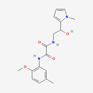 molecular formula C17H21N3O4 B6501717 N-[2-hydroxy-2-(1-methyl-1H-pyrrol-2-yl)ethyl]-N'-(2-methoxy-5-methylphenyl)ethanediamide CAS No. 1396885-25-8