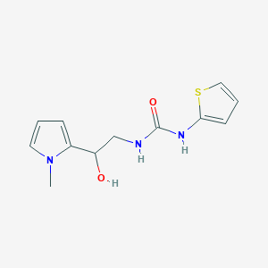 molecular formula C12H15N3O2S B6501720 3-[2-hydroxy-2-(1-methyl-1H-pyrrol-2-yl)ethyl]-1-(thiophen-2-yl)urea CAS No. 1396746-68-1