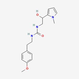 molecular formula C17H23N3O3 B6501724 3-[2-hydroxy-2-(1-methyl-1H-pyrrol-2-yl)ethyl]-1-[2-(4-methoxyphenyl)ethyl]urea CAS No. 1396746-78-3
