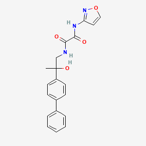 molecular formula C20H19N3O4 B6501751 N'-(2-{[1,1'-biphenyl]-4-yl}-2-hydroxypropyl)-N-(1,2-oxazol-3-yl)ethanediamide CAS No. 1396884-24-4