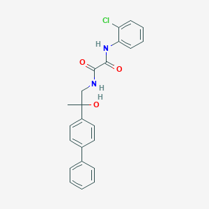molecular formula C23H21ClN2O3 B6501759 N'-(2-{[1,1'-biphenyl]-4-yl}-2-hydroxypropyl)-N-(2-chlorophenyl)ethanediamide CAS No. 1396711-33-3