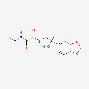 molecular formula C14H18N2O5 B6501773 N'-[2-(2H-1,3-benzodioxol-5-yl)-2-hydroxypropyl]-N-ethylethanediamide CAS No. 1396798-87-0