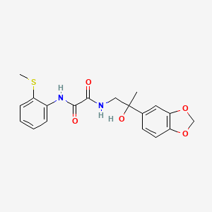 molecular formula C19H20N2O5S B6501787 N-[2-(2H-1,3-benzodioxol-5-yl)-2-hydroxypropyl]-N'-[2-(methylsulfanyl)phenyl]ethanediamide CAS No. 1396885-15-6