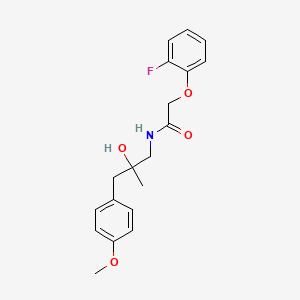 molecular formula C19H22FNO4 B6501812 2-(2-fluorophenoxy)-N-[2-hydroxy-3-(4-methoxyphenyl)-2-methylpropyl]acetamide CAS No. 1396884-25-5