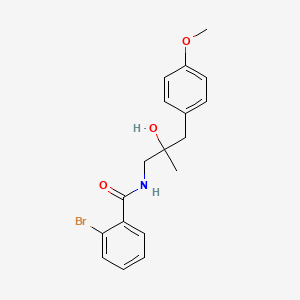 2-bromo-N-[2-hydroxy-3-(4-methoxyphenyl)-2-methylpropyl]benzamide