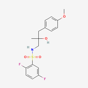 2,5-difluoro-N-[2-hydroxy-3-(4-methoxyphenyl)-2-methylpropyl]benzene-1-sulfonamide