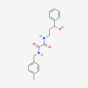 molecular formula C19H22N2O3 B6501894 N-(3-hydroxy-3-phenylpropyl)-N'-[(4-methylphenyl)methyl]ethanediamide CAS No. 1396687-33-4