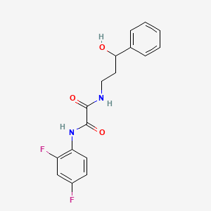 molecular formula C17H16F2N2O3 B6501896 N-(2,4-difluorophenyl)-N'-(3-hydroxy-3-phenylpropyl)ethanediamide CAS No. 1396798-27-8