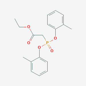 molecular formula C18H21O5P B065019 Ethyl Di-o-tolylphosphonoacetate CAS No. 188945-41-7