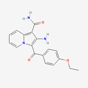 2-amino-3-(4-ethoxybenzoyl)indolizine-1-carboxamide