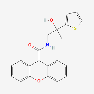 N-[2-hydroxy-2-(thiophen-2-yl)propyl]-9H-xanthene-9-carboxamide
