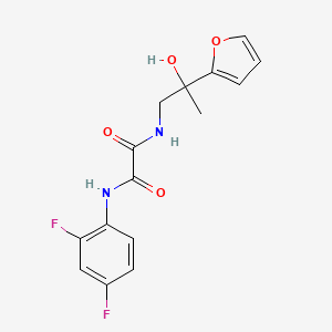 molecular formula C15H14F2N2O4 B6501953 N'-(2,4-difluorophenyl)-N-[2-(furan-2-yl)-2-hydroxypropyl]ethanediamide CAS No. 1421532-15-1
