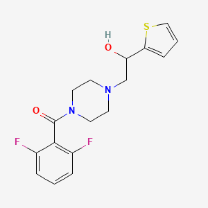 molecular formula C17H18F2N2O2S B6502064 2-[4-(2,6-difluorobenzoyl)piperazin-1-yl]-1-(thiophen-2-yl)ethan-1-ol CAS No. 1396791-33-5