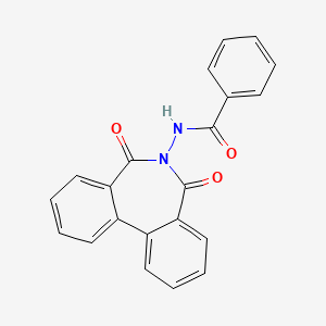 N-{8,10-dioxo-9-azatricyclo[9.4.0.0^{2,7}]pentadeca-1(11),2,4,6,12,14-hexaen-9-yl}benzamide