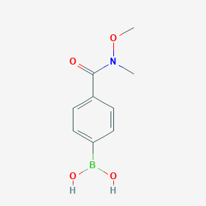 molecular formula C9H12BNO4 B065024 4-(N,O-二甲基羟胺甲酰基)苯硼酸 CAS No. 179055-26-6