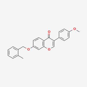molecular formula C24H20O4 B6502424 3-(4-methoxyphenyl)-7-[(2-methylphenyl)methoxy]-4H-chromen-4-one CAS No. 4574-42-9