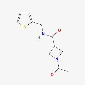 molecular formula C11H14N2O2S B6502437 1-acetyl-N-[(thiophen-2-yl)methyl]azetidine-3-carboxamide CAS No. 1396807-88-7