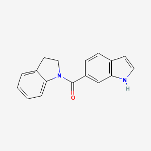 molecular formula C17H14N2O B6502537 6-(2,3-dihydro-1H-indole-1-carbonyl)-1H-indole CAS No. 919739-44-9