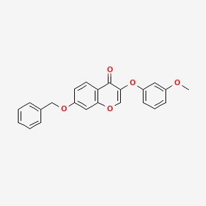 molecular formula C23H18O5 B6502544 7-(benzyloxy)-3-(3-methoxyphenoxy)-4H-chromen-4-one CAS No. 858768-77-1