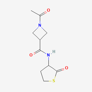 molecular formula C10H14N2O3S B6502564 1-acetyl-N-(2-oxothiolan-3-yl)azetidine-3-carboxamide CAS No. 1421497-72-4
