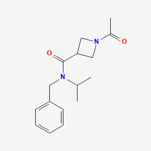 molecular formula C16H22N2O2 B6502636 1-acetyl-N-benzyl-N-(propan-2-yl)azetidine-3-carboxamide CAS No. 1428373-66-3