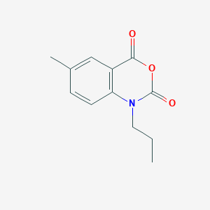 molecular formula C12H13NO3 B6502859 6-methyl-1-propyl-2,4-dihydro-1H-3,1-benzoxazine-2,4-dione CAS No. 893725-69-4