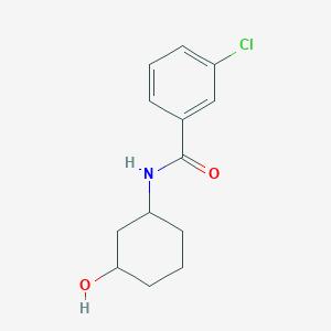 molecular formula C13H16ClNO2 B6502904 3-chloro-N-(3-hydroxycyclohexyl)benzamide CAS No. 1396866-11-7