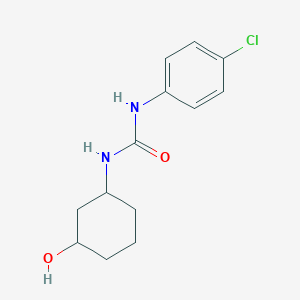 molecular formula C13H17ClN2O2 B6502929 1-(4-chlorophenyl)-3-(3-hydroxycyclohexyl)urea CAS No. 1396710-70-5