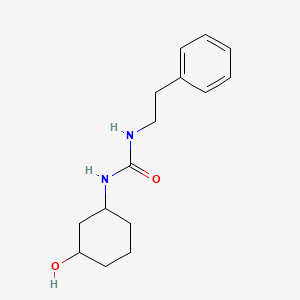 molecular formula C15H22N2O2 B6502930 3-(3-hydroxycyclohexyl)-1-(2-phenylethyl)urea CAS No. 1396855-71-2