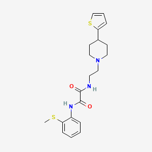 molecular formula C20H25N3O2S2 B6503294 N'-[2-(methylsulfanyl)phenyl]-N-{2-[4-(thiophen-2-yl)piperidin-1-yl]ethyl}ethanediamide CAS No. 1448123-49-6
