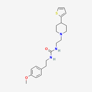 molecular formula C21H29N3O2S B6503308 1-[2-(4-methoxyphenyl)ethyl]-3-{2-[4-(thiophen-2-yl)piperidin-1-yl]ethyl}urea CAS No. 1428365-51-8