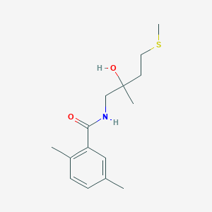 molecular formula C15H23NO2S B6503337 N-[2-hydroxy-2-methyl-4-(methylsulfanyl)butyl]-2,5-dimethylbenzamide CAS No. 1396879-83-6