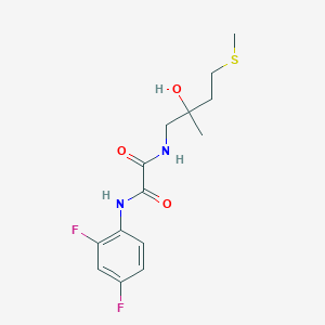N'-(2,4-difluorophenyl)-N-[2-hydroxy-2-methyl-4-(methylsulfanyl)butyl]ethanediamide