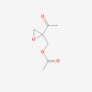 molecular formula C7H10O4 B065034 (2-acetyloxiran-2-yl)methyl Acetate CAS No. 194022-23-6