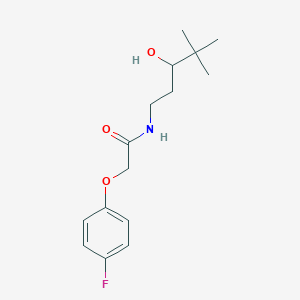molecular formula C15H22FNO3 B6503400 2-(4-fluorophenoxy)-N-(3-hydroxy-4,4-dimethylpentyl)acetamide CAS No. 1421490-66-5
