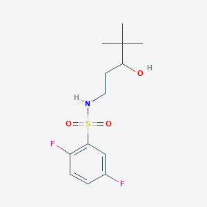 2,5-difluoro-N-(3-hydroxy-4,4-dimethylpentyl)benzene-1-sulfonamide