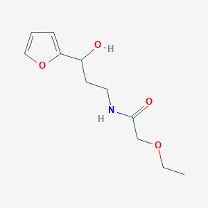 molecular formula C11H17NO4 B6503419 2-ethoxy-N-[3-(furan-2-yl)-3-hydroxypropyl]acetamide CAS No. 1421498-18-1