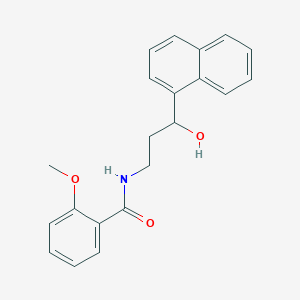 molecular formula C21H21NO3 B6503509 N-[3-hydroxy-3-(naphthalen-1-yl)propyl]-2-methoxybenzamide CAS No. 1421475-58-2