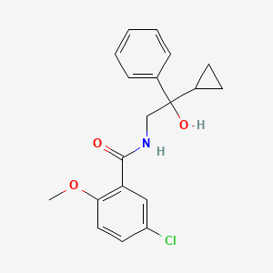 molecular formula C19H20ClNO3 B6503676 5-chloro-N-(2-cyclopropyl-2-hydroxy-2-phenylethyl)-2-methoxybenzamide CAS No. 1421508-45-3