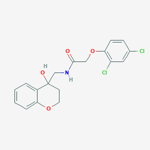 molecular formula C18H17Cl2NO4 B6503690 2-(2,4-dichlorophenoxy)-N-[(4-hydroxy-3,4-dihydro-2H-1-benzopyran-4-yl)methyl]acetamide CAS No. 1396784-85-2